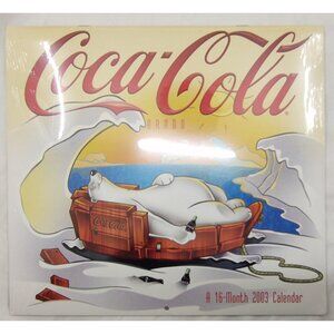 Vintage Coca-Cola 2003 Wall Calendar – 16-Month New Sealed Collectible